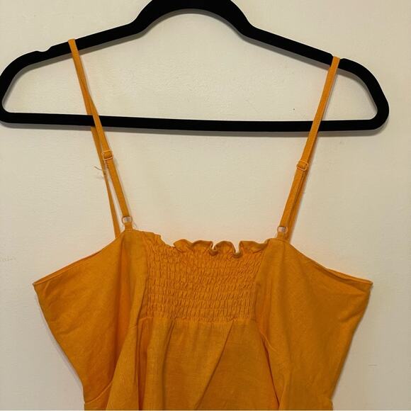NWT Sofia Jeans M orange tank top coquette summer casual cute button up Barbie - Picture 6 of 7